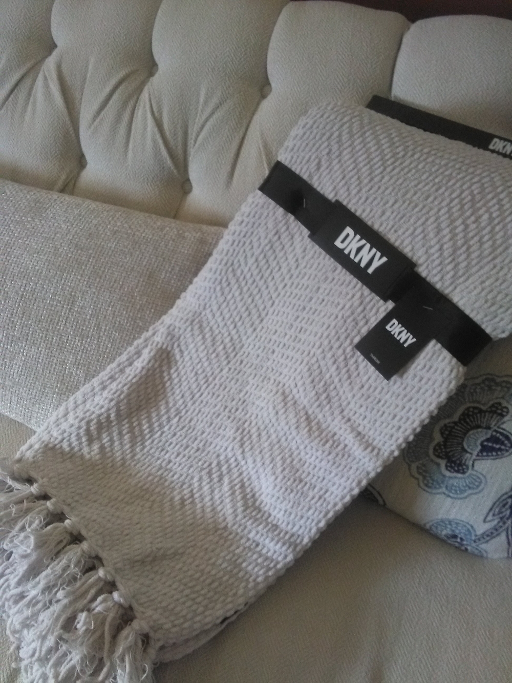 NWT DKNY Decorative Throw Blanket